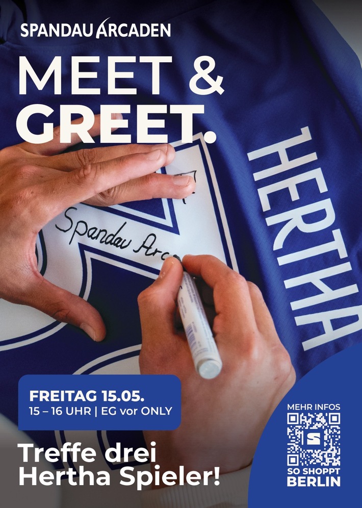 Blau-weißer Saisonabschluss: Hertha-Stars zum Anfassen in den Spandau Arcaden
