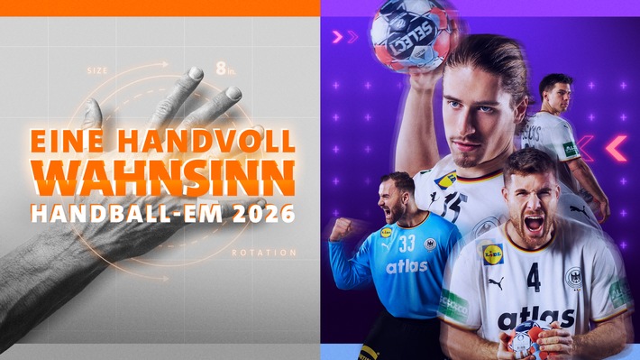 Handball-EM 2026 Halbfinals: Deutschland - Kroatien und Dänemark - Island am Freitag, 30. Januar, ab 17:15 Uhr live im Ersten und in der ARD Mediathek