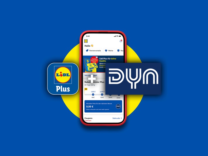 Lidl und Dyn starten Partnerschaft: Lidl Plus-Kunden erhalten Zugang zu Premium-Sport zum Vorteilspreis