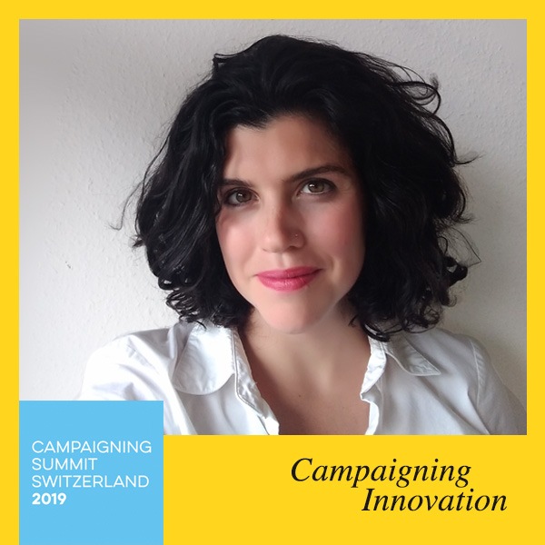 Koordinatorin der mit Nobelpreis ausgezeichneten ICAN-Kampagne am Campaigning Summit Switzerland 2019