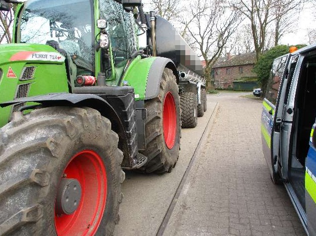 POL-ROW: ++ Ärger bei der Baufirma - Polizei nimmt Randalierer in Gewahrsam ++ Zu viel Gülle im Tank ++ Unfallflucht auf der B 75 - Polizei bittet um Hinweise ++