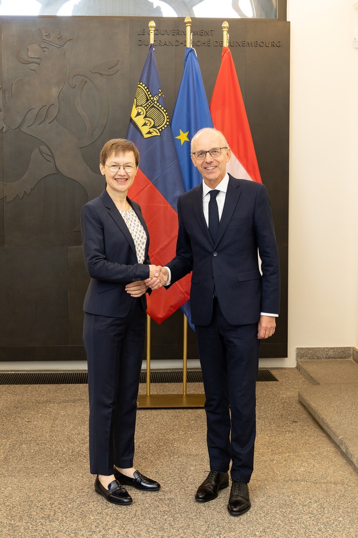 Regierungschefin Brigitte Haas auf Antrittsbesuch in Luxemburg