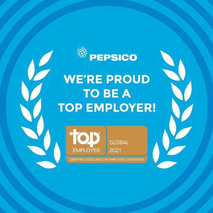 PepsiCo erstmals als "Global Top Employer 2021" ausgezeichnet und erneut unter den Top drei der besten Arbeitgeber Deutschlands