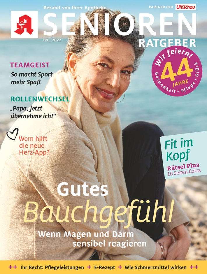 Senioren Ratgeber präsentiert sich zum 44. Geburtstag im neuen Kleid noch lebensnäher, mutiger / Neue Rubriken "Für mich - wir zusammen - an deiner Seite" für mehr Übersicht / Digitale Verzahnung (FOTO)