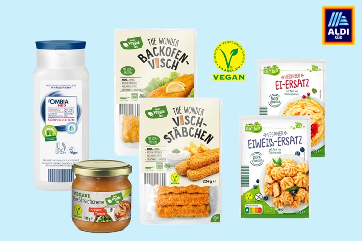 Vegan für alle: ALDI SÜD listet 1.000 vegane Produktsorten bis 2024