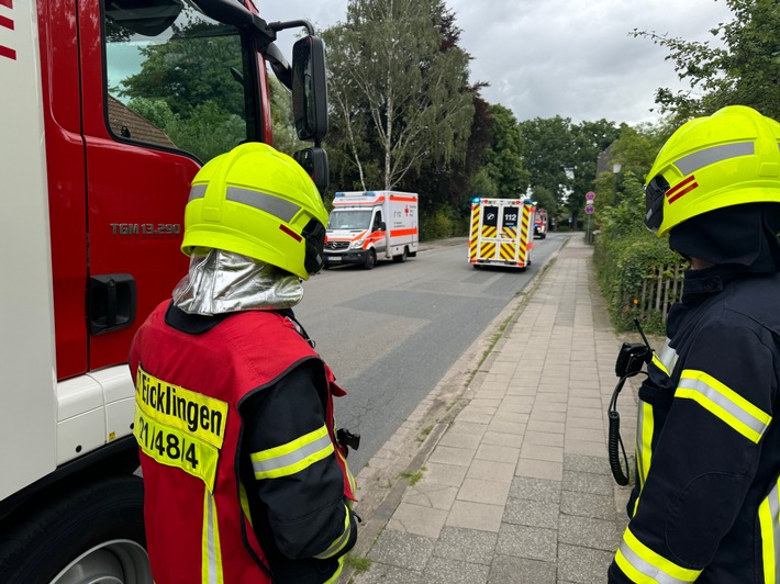 FW Flotwedel: Vermeintlicher Verkehrsunfall auf der Hauptstraße in Wienhausen