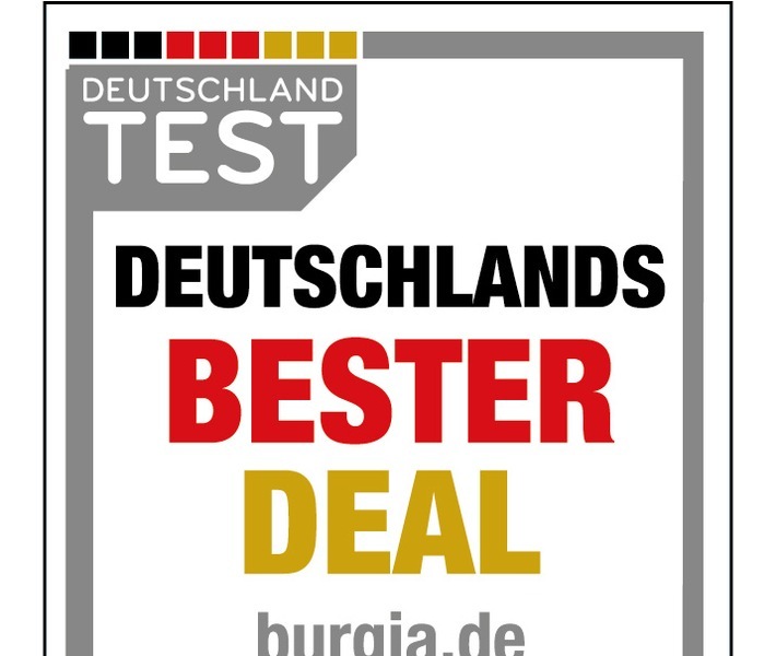 Bester Deal bei Burgia - Focus Money zeichnet Burgia Sauerland in Studie "Smart Shopping" im Bereich Berufsbekleidung aus / Deutschlands Bester Deal / Weiterer Text über ots und www.presseportal.de/nr/148226 / Die Verwendung dieses Bildes ist für redaktionelle Zwecke honorarfrei. Veröffentlichung bitte unter Quellenangabe: "obs/Burgia Sauerland GmbH"
