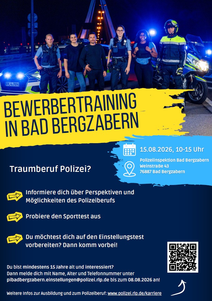 POL-PDLD: Fit für die Polizei? Bewerbungstraining in Bad Bergzabern