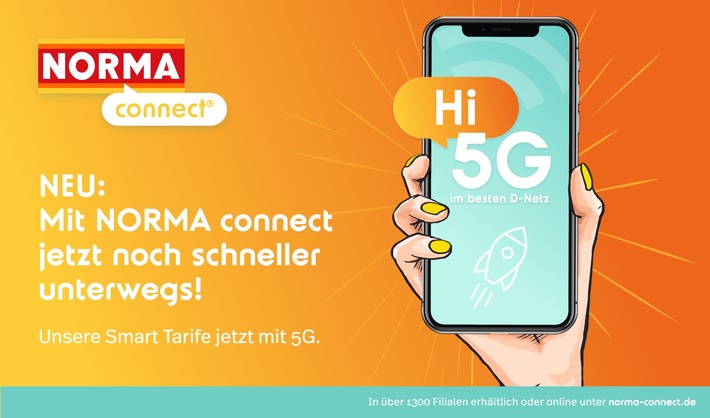 Mit NORMA connect jetzt noch schneller unterwegs im besten 5G-Netz / Beste Telekom-Abdeckung zum kleinen Preis