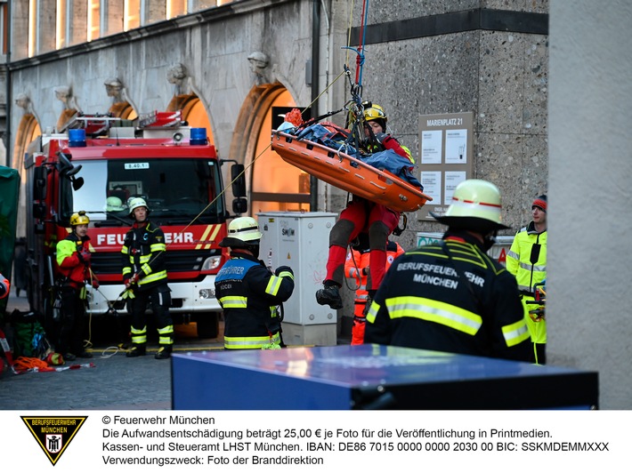 FW-M: Notfallrettung am Alten Peter (Altstadt)