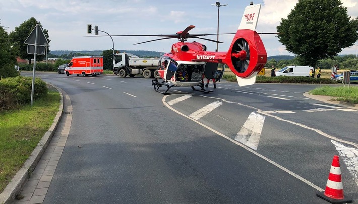 POL-HI: Verkehrsunfall mit schwerverletzten Radfahrer