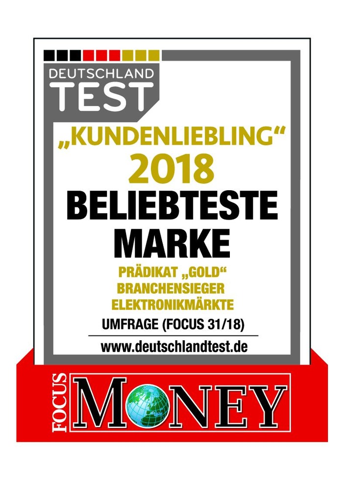 EURONICS ist "Kundenliebling 2018"