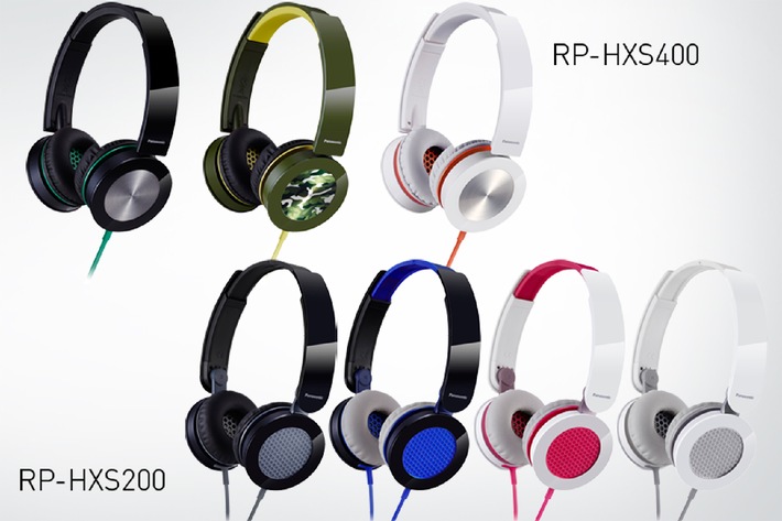 Panasonic Street-Kopfhörer: HXS400 und HXS200 / Neue On-Ear Kopfhörer vereinen dynamische Beats und modisches Design