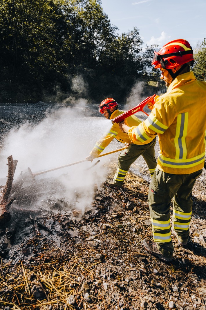 Einsatzgruppe Waldbrand in Triesenberg
