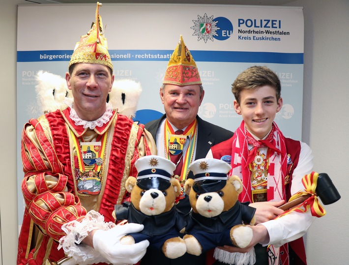 POL-EU: Tollitätenempfang von Küfer und Prinz - Polizeieinsatz und Tipps zum Karneval