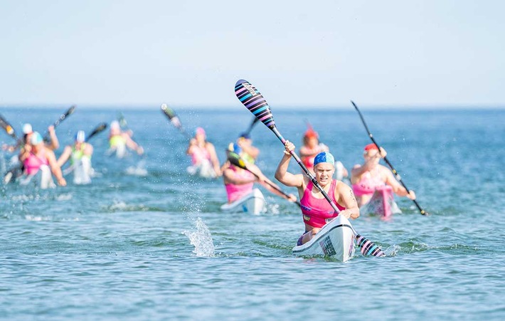27. Internationaler DLRG Cup: Rettungsschwimmer aus vier Nationen am Strand von Warnemünde