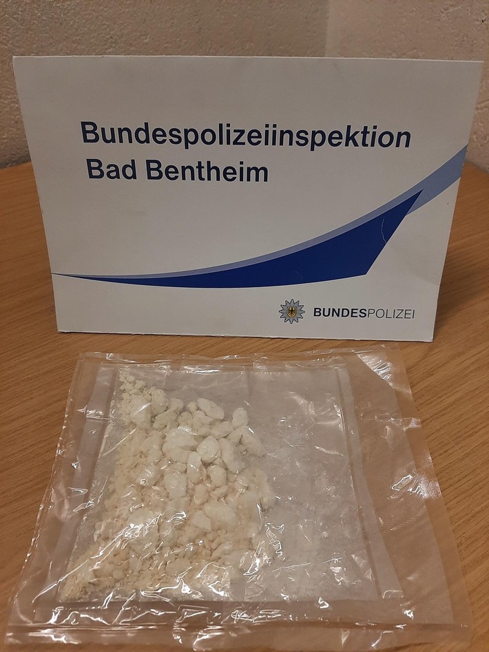 BPOL-BadBentheim: Kokain für rund 6.000 Euro durch Bundespolizei beschlagnahmt