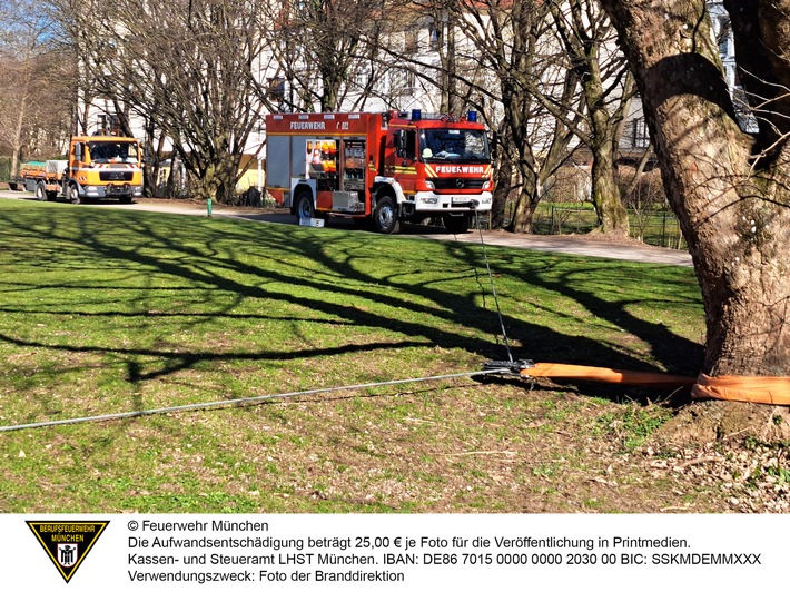 FW-M: Feuerwehr München bei einigen Einsätzen gefordert (Stadtgebiet)