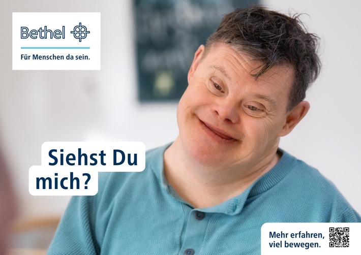 Bethel stellt Inklusion in den Mittelpunkt / Daniel ist Protagonist der deutschlandweiten Plakatkampagne