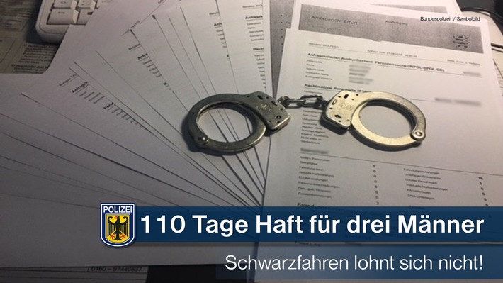 Bundespolizeidirektion München: Dreimal Haft fürs Schwarzfahren -
Geldstrafen konnten nicht bezahlt werden