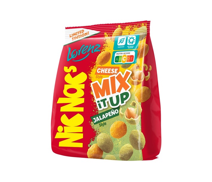 Pressemitteilung: NicNac’s zündet die Geschmacksfusion: MIX IT UP Cheese & Jalapeño Style