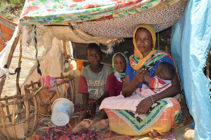 Geflüchtete aus dem Sudan kommen in Übergangszelten unter © World Vision.jpg