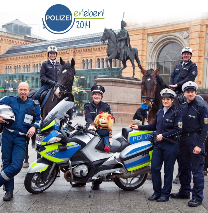 POL-H: Gemeinsame Pressemitteilung der Polizeidirektion Hannover und der Bundespolizeidirektion Hannover  "Polizei erleben 2014" - Große Publikumsveranstaltung auf dem Ernst-August-Platz