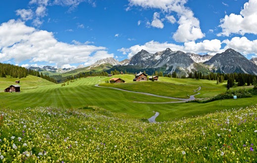 Erste buchbare Golf-Rundreise durch Graubünden