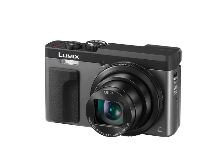LUMIX TZ91 - High-End Travelzoom mit Flex-LCD / Leica 30x-Zoom, integrierter Sucher, 4K Funktionen, Hybrid-Kontrast-AF und 180-Grad-Klapp-Monitor für Selfies und Bodenperspektiven