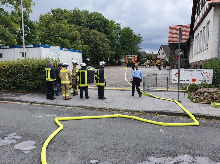 FW Menden: Kellerbrand in Schwitten