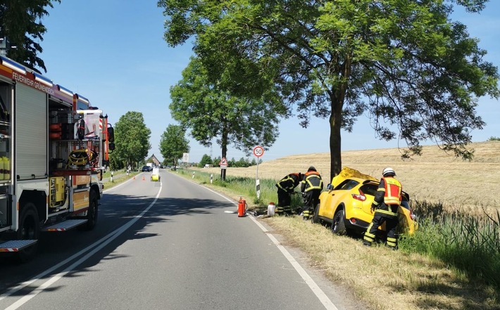 POL-STD: 51-jährige Autofahrerin bei Unfall im Alten Land verletzt