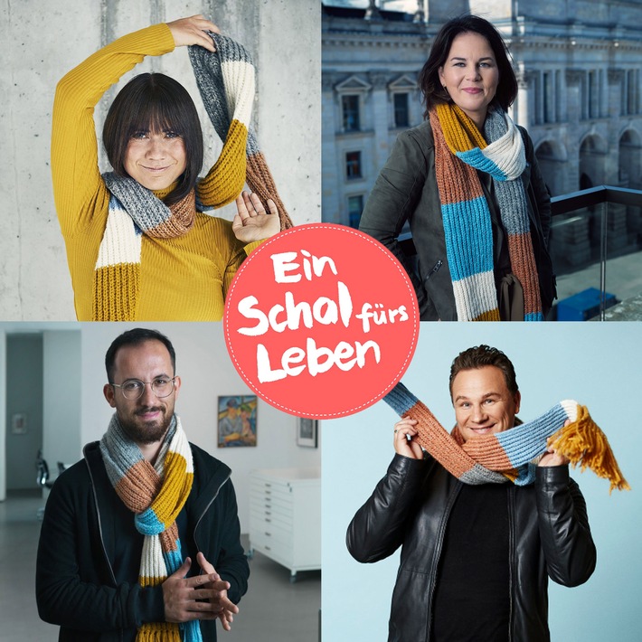 Grünen-Vorsitzende Annalena Baerbock, Pianist Igor Levit und viele mehr unterstützen "Ein Schal fürs Leben" für syrische Kinder in Zeiten von Pandemie und Hunger