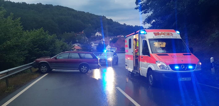 Unfallstelle aus Richtung Obersimten
