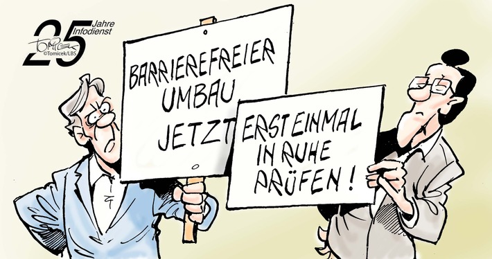 Barrierefrei ja, aber mit Augenmaß / Anspruch der Mieter auf Umbauten hat gewisse Grenzen