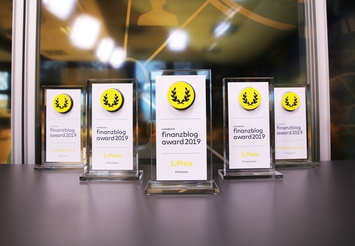 comdirect finanzblog award 2019: Femance gewinnt 1. Platz
