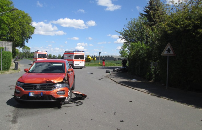 POL-LG: ++ Brand in Pferdestall - Feuerwehr im Einsatz - Polizei ermittelt ++ "übersehen" - Motorrad kollidiert mit Pkw - schwer verletzt ++ Schuss aus Gas-Waffe löst sich - Ladenbesitzer fühlt