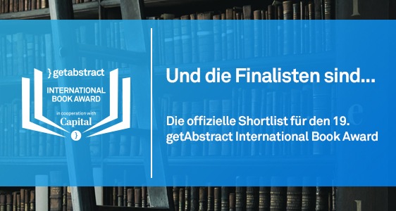 getAbstract International Book Award: Diese zwanzig Bücher sind nominiert