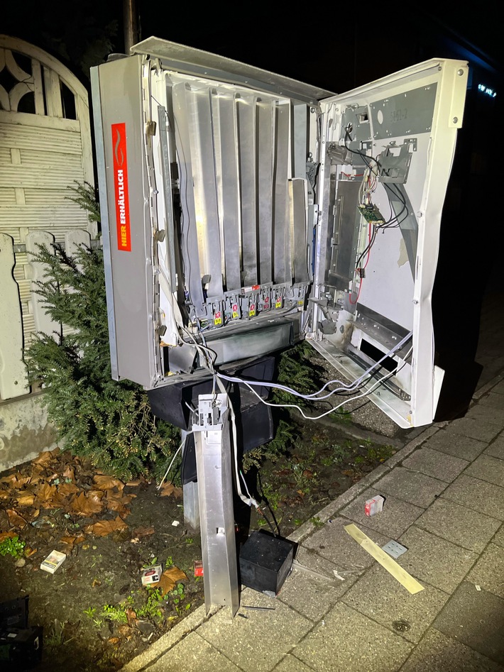 POL-SO: Zigarettenautomat gesprengt
