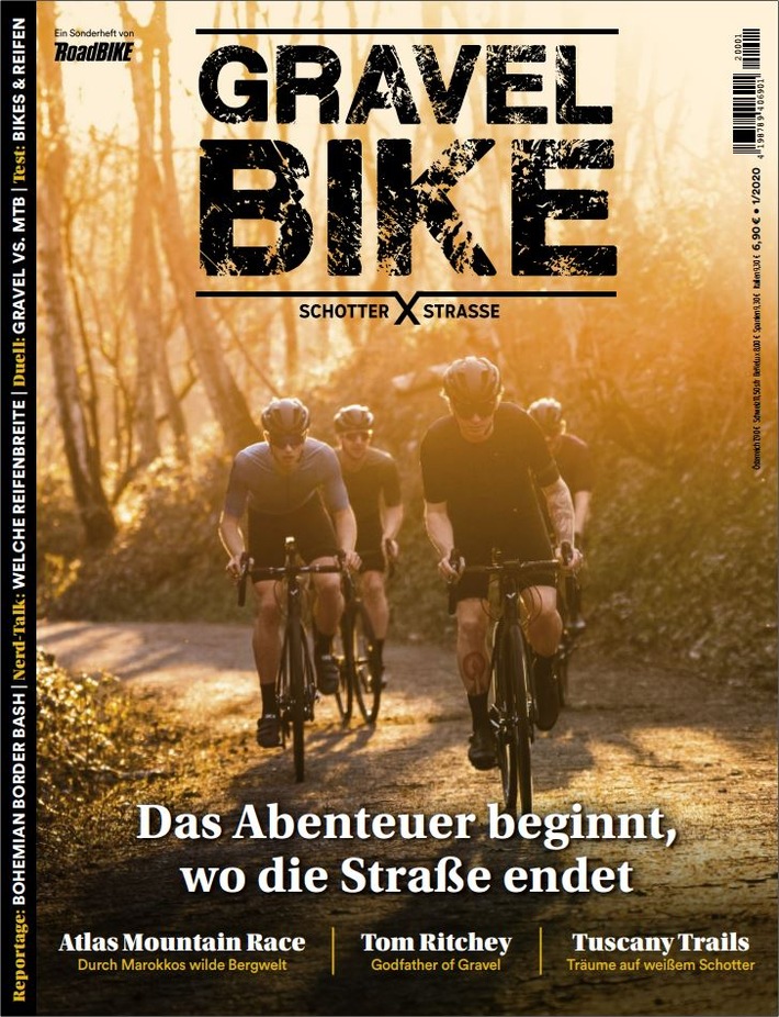 GRAVELBIKE: Neues Sonderheft für wachsende Fangemeinde der Rennradfahrer abseits asphaltierter Straßen