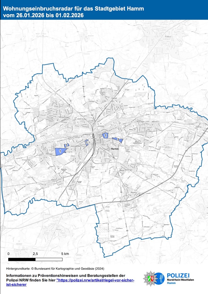 POL-HAM: Wohnungseinbruchradar Hamm für die Woche vom 26. Januar bis zum 1. Februar 2026