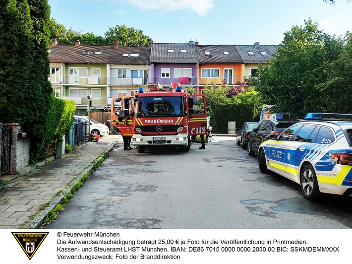 FW-M: Schwer verletzt nach Zimmerbrand (Giesing)