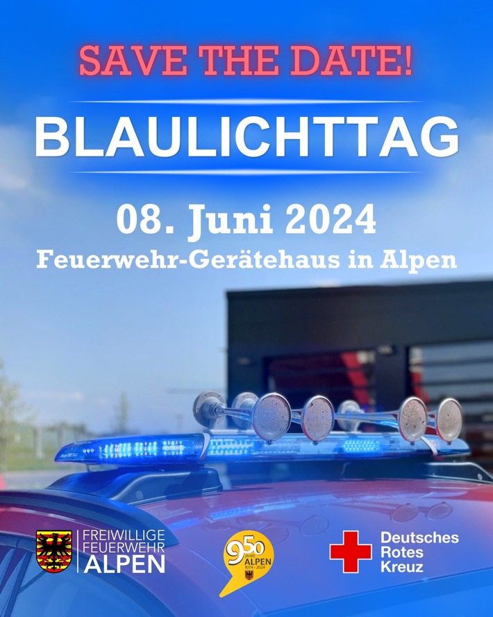 FW Alpen: Save the Date - Blaulichttag 2024
