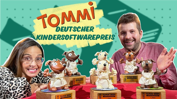 KiKA präsentiert TOMMI 2024 und die besten Spiele und Apps / Preisverleihung am 1. Dezember 2024 im Medienmagazin "Team Timster"
