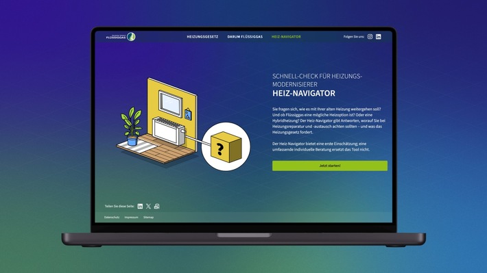 Fragen zur Heizungsmodernisierung? Der interaktive "Heiz-Navigator" bringt Klarheit