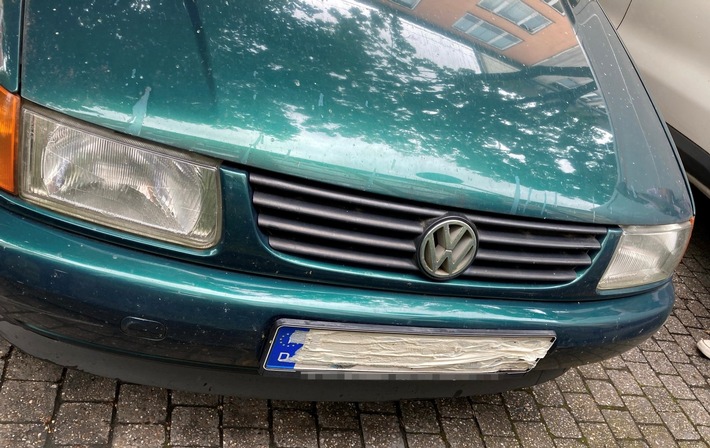 POL-HA: Frau wollte nicht &quot;geblitzt&quot; werden - Kennzeichen an VW Polo überklebt