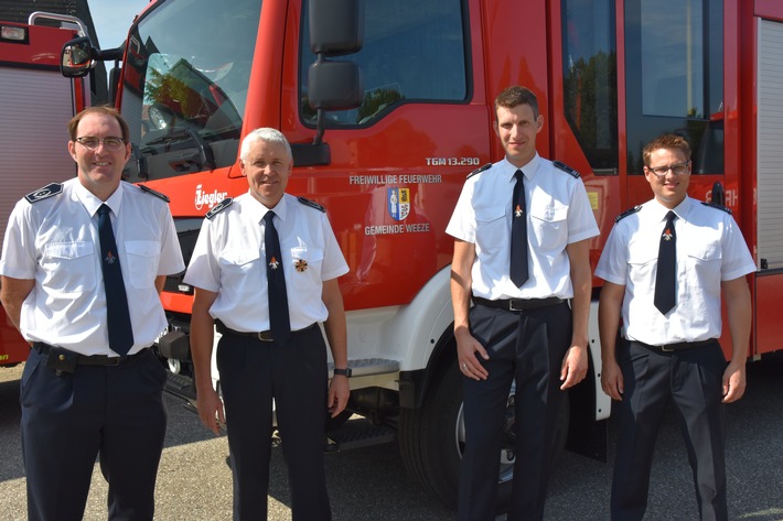 Feuerwehr Weeze: Führungswechsel in der Einheit Weeze