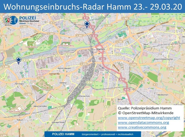 POL-HAM: Wohnungseinbruchs-Radar Hamm
