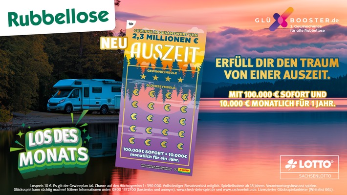 „AUSZEIT“ – Sachsenlotto startet neue Partnerschaft mit IGT und präsentiert innovatives Rubbellos