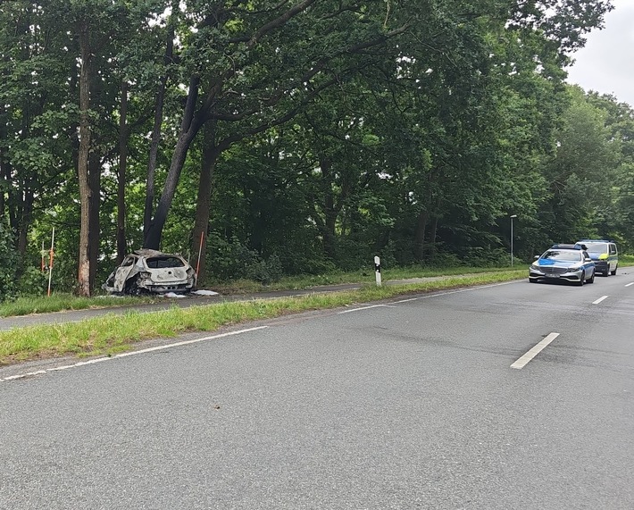 POL-CUX: Tödlicher Verkehrsunfall auf der L135 in Midlum (Foto im Anhang)