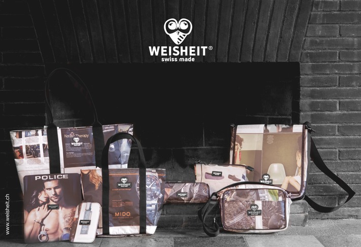 Unter dem Label WEISHEIT produziert ein junges Team Accessoires und Taschen, die etwas anders sind als alles, was bisher auf dem Markt war - Swiss Made & Fairtrade (BILD)